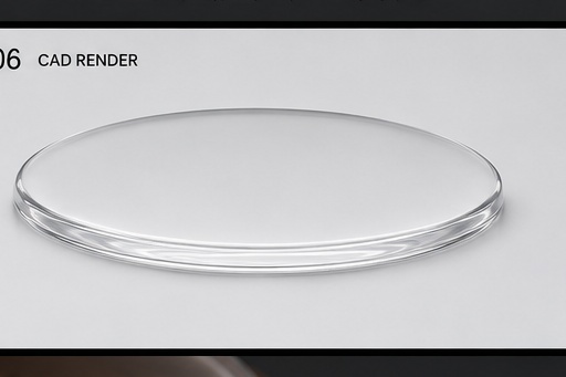 Ghost Seat transparent silicone cushion CAD render
