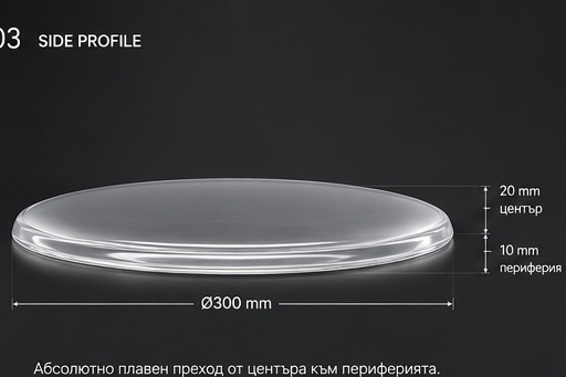 Ghost Seat side profile showing transparent cushion thickness